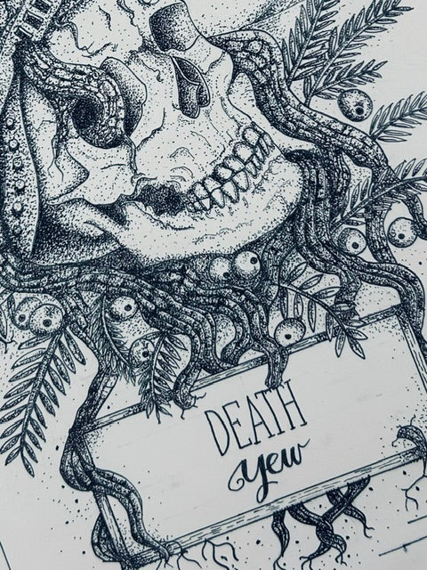 13 Death — Yew Art Print