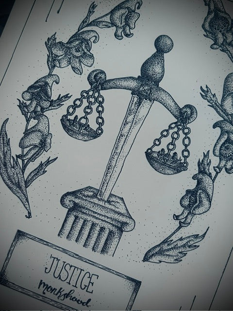 11 Justice — Monkshood Art Print