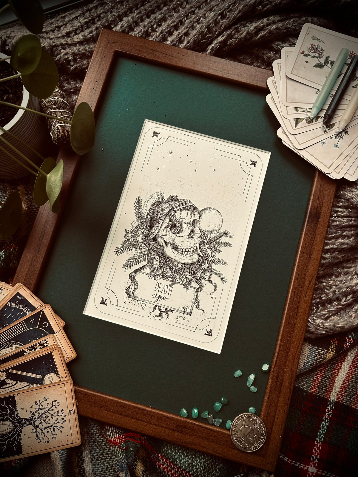 13 Death — Yew Art Print