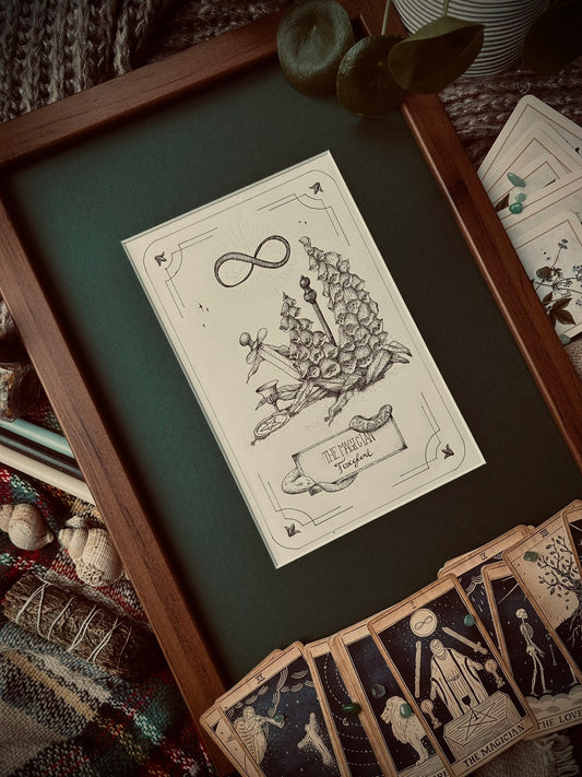 01 The Magician — Foxglove Art Print